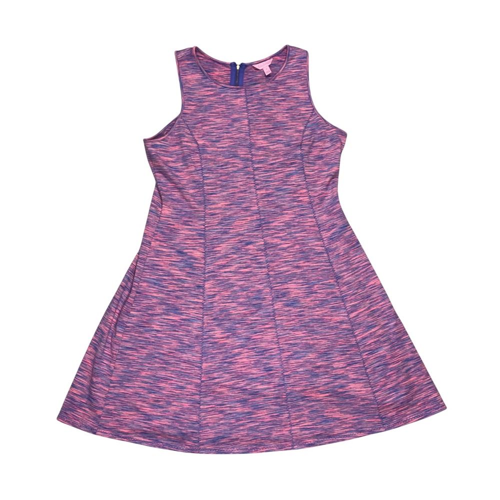 Lilly Pulitzer XL Pink Purple Space Dye Sleeveless Fit & Flare Active Dress Zip - Picture 1 of 6